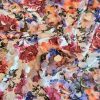 Broderie sparta pe voal imprimat floral - design Valentino, Multicolor