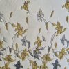 Jacquard floral cu fir de lurex