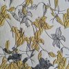 Jacquard floral cu fir de lurex