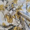 Jacquard floral cu fir de lurex