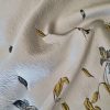 Jacquard floral cu fir de lurex