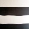 Organza premium din mătase naturală , Negru - Alb