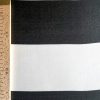 Organza premium din mătase naturală , Negru - Alb