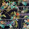 Țesătura din bumbac  -  design floral exotic