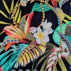 Țesătura din bumbac  -  design floral exotic
