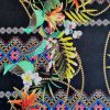 Țesătura din bumbac  -  design floral exotic
