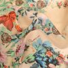 Tesatura din bumbac imprimat, panou cu design floral, Multicolor