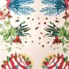 Tesatura din bumbac imprimat - tip panou design exotic, Multicolor