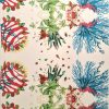 Tesatura din bumbac imprimat - tip panou design exotic, Multicolor