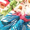 Tesatura din bumbac imprimat - tip panou design exotic, Multicolor