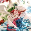 Tesatura din bumbac imprimat - tip panou design exotic, Multicolor