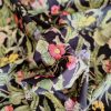 Bumbac elastic imprimat  - design floral