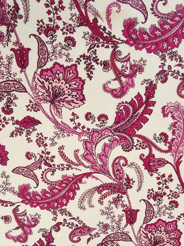 Țesătură din in imprimat cu motive paisley - design Etro