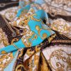 Țesătură crepe de chine din matase naturala - design Versace