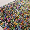 Țesătură twill din matase naturala - design floral