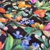 Țesătură twill din matase naturala - design floral