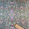 Țesătură twill din matase naturala - design floral