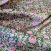 Țesătură twill din matase naturala - design floral