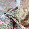 Țesătură twill din matase naturala - design floral