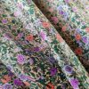 Țesătură twill din matase naturala - design floral