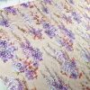 Tesatura din bumbac brodat si imprimat cu glicina - design floral