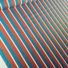 Tesatura din in cu bumbac - design geometric