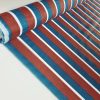 Tesatura din in cu bumbac - design geometric