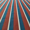 Tesatura din in cu bumbac - design geometric