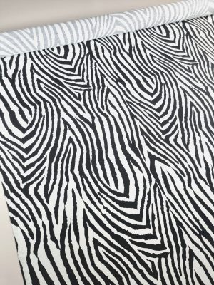 Tesatura jerse din viscoză cu elastan - design animal print