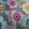 Tesatura jerse din viscoza cu elastan  - design efect broderie