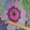 Tesatura jerse din viscoza cu elastan  - design efect broderie