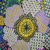 Tesatura jerse din viscoza cu elastan  - design efect broderie