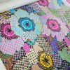 Tesatura jerse din viscoza cu elastan  - design efect broderie