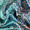 Tesatura din matase naturala cu elastan - design gofrat