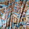 Tesatura din matase naturala cu elastan -  peisaj reinterpretat Venetia