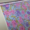 Tesatura din matase naturala cu elastan -  design floral