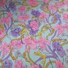 Tesatura din matase naturala cu elastan -  design floral