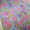 Tesatura din matase naturala cu elastan -  design floral