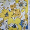 Tesatura din matase naturala cu elastan -  design floral