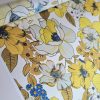 Tesatura din matase naturala cu elastan -  design floral