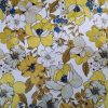 Tesatura din matase naturala cu elastan -  design floral