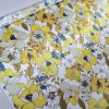 Tesatura din matase naturala cu elastan -  design floral