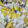 Tesatura din matase naturala cu elastan -  design floral