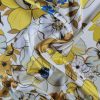 Tesatura din matase naturala cu elastan -  design floral