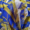 Tesatura voal din matase naturala cu elastan  - design exotic