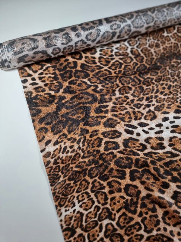 Tesatura crepe de chine din matase naturala  - animal print