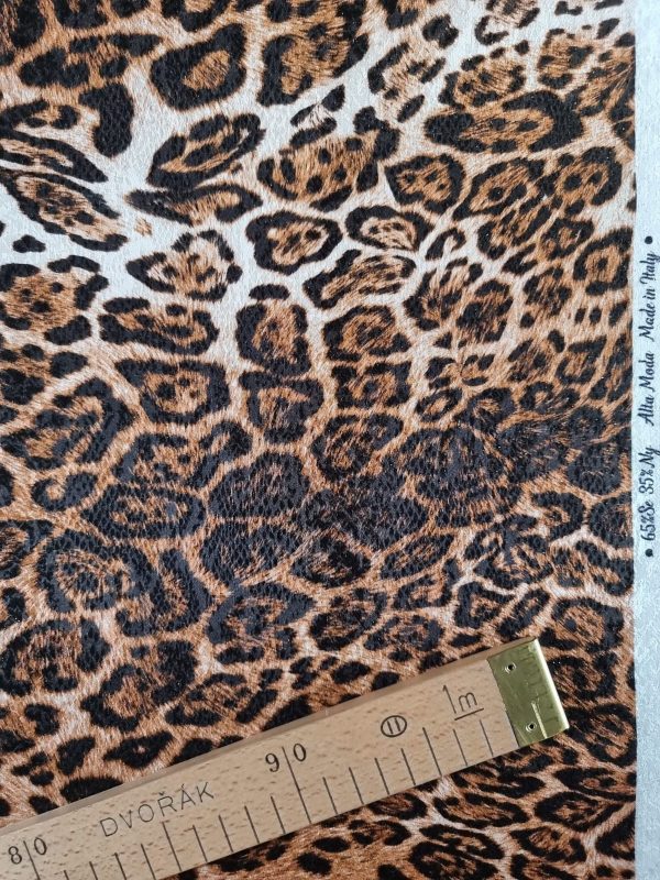 Tesatura crepe de chine din matase naturala  - animal print