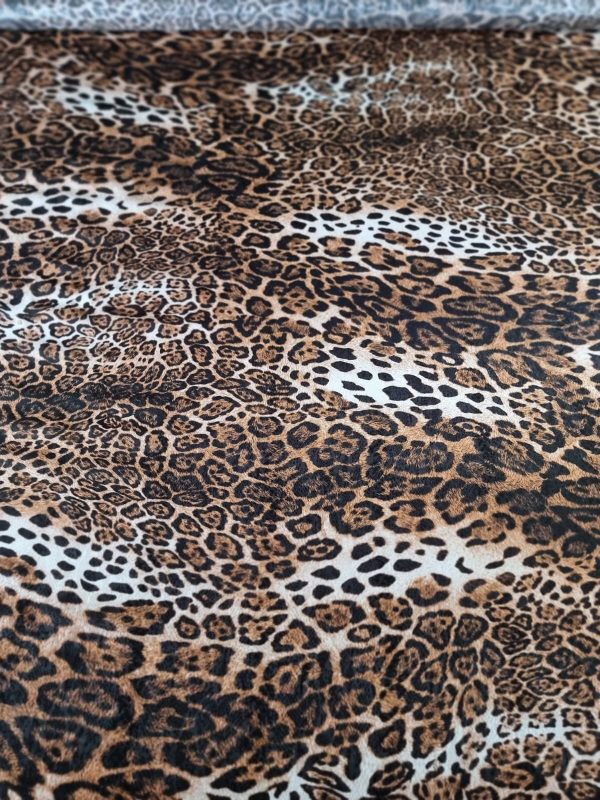 Tesatura crepe de chine din matase naturala  - animal print