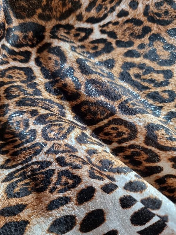 Tesatura crepe de chine din matase naturala  - animal print