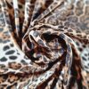 Tesatura crepe de chine din matase naturala  - animal print